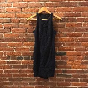 Intermix racerback blue patterned minidress